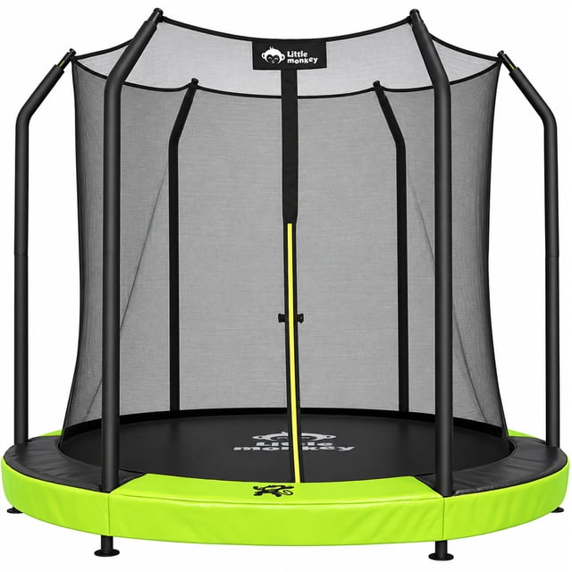 Trampolin 8ft 2m Brincolin Littel Monkey Empotrado Malla Seguridad Niños