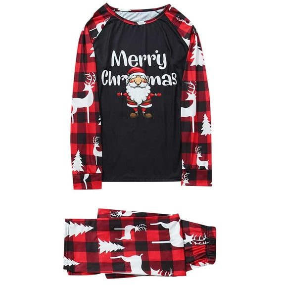 Herrnalise Matching Family Christmas Pajamas Set Christmas Pjs For Family Set Red Plaid Top And Long Pants Sleepwear Sets