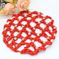 thumbnail image 2 of Jiaroswwei Women Bun Cover Hair Net Ballet Dance Skating Rhinestone Crochet Snood, 2 of 8
