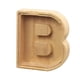 thumbnail image 1 of Alcancía de madera con 26 letras del alfabeto inglés Alcancía de vidrio transparente Alcancía de madera con letras del alfabeto inglés, 1 of 4