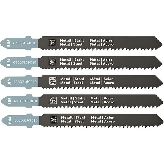 Fein 3 Inch 11-13 Tpi Bimetal Jigsaw Blades, 5 Pack