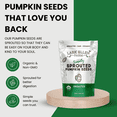 thumbnail image 3 of Lark Ellen Farm Sprouted Organic Pumpkin Seeds, Pumpkin Seeds Organic, Pepitas, Vegan, Non GMO, Gluten Free, Paleo, and Keto Friendly (14 oz, 3 Pack), 3 of 6
