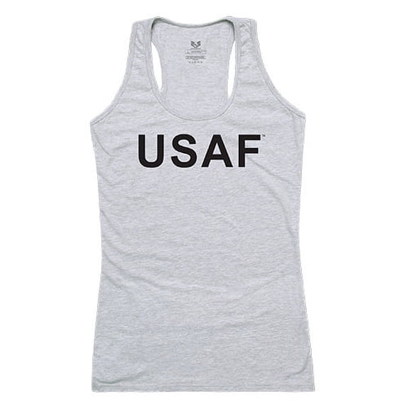 Rapid Dominance Air Force Graphic Tank Top, Heather Grey - Small