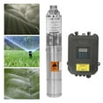 Deep Bore Well Solar Water Pump 24V 210W Submersible Pump MPPT ...