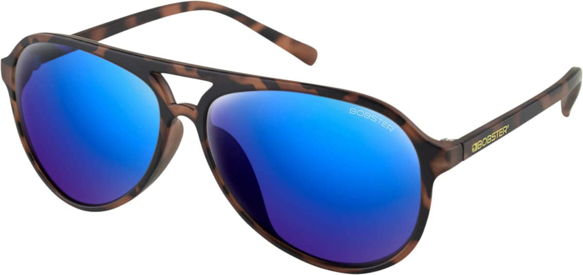 Bobster Maverick Sunglasses Matte Navy w/Bronze Lens