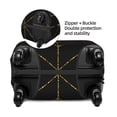 thumbnail image 4 of Lsque Golden Spider Web Printed Luggage Cover, Travel Luggage Protector,Scratch and Dirt Resistant, Fits 18-32 Inch Luggage - Large, 4 of 9