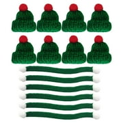 WASHWEPE Mini Knit Hat And Scarf Synthetic Material 20Pcs 1.6x1.6x0.8In 0.4x9In