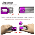 thumbnail image 3 of Secador De Pelo Con Peine De Aire Caliente Automático 5 en 1 Gris con Rosa, 3 of 5