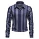 thumbnail image 2 of Camisa de negocios ligera con botones de solapa informal a rayas de manga larga de nuevo estilo Pompotops oipoqjl26900, 2 of 7