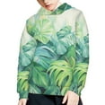 thumbnail image 3 of DISNIMO Palm Leaf Hoodie Girls 6-7 Pullover Hoodies for Boys Hooded Sweatshirts with Hoodie Sweatshirt for Kids Streetwear Hoodie with Pockets Children Fall Clothes Casual Soft, 3 of 7