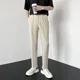 thumbnail image 3 of Pantalones de traje elásticos de negocios para hombre, rectos, holgados, de sastrería social, drapeados, de verano, negros, 9, recortados, fluidos, elásticos, 2024, 3 of 5