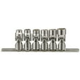 thumbnail image 1 of Genius Tools 6 Pcs 1/4 Pouces Dr. SAE Ensemble de Douilles Universelles (12 Points) - US-206S, 1 of 5