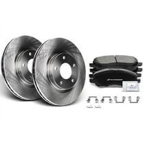 Front Brake Pad and Rotor Kit 6 - Compatible with 2007 - 2017 Jeep Patriot 2008 2009 2010 2011 2012 2013 2014 2015 2016