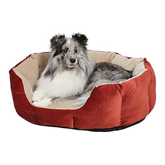 Midwest Metal Products MW02406 Tulip Russet Bolster Dog Bed - Small