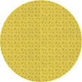 thumbnail image 1 of Ahgly Company Tapis Rond Lavable en Machine Intérieur Transitionnel Jaune, 6 Pieds Rond, 1 of 7