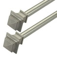 thumbnail image 4 of Deco Window 2 Pack Curtain Rod with Finial & Bracket Set - 28" to 48" (5/8" Diameter, Nickel), 4 of 7