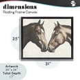 thumbnail image 4 of Stupell Industries Modern Equine Companions Pair Black Floating Frame Canvas Art, 31 x 25, by Svetlana Aleynikova, 4 of 8