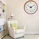 thumbnail image 5 of Reloj de pared de pared rojo Gloria reloj de pared del dormitorio, 5 of 9