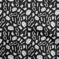 thumbnail image 1 of oneOone Cotton Poplin Black Fabric Scissor Dress Material Fabric Print Fabric By The Yard 42 Inch Wide, 1 of 6