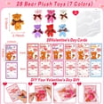thumbnail image 2 of Set de regalos de San Valentín, paquete de 28 llaveros con forma de oso de peluche para niños, 2 of 6