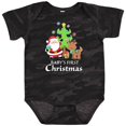 thumbnail image 3 of Inktastic Baby's 1st Christmas with Santa Reindeer and Tree Boys or Girls Baby Bodysuit, 3 of 5