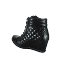 thumbnail image 3 of Women's High Top Fashion Round Toe Lace Up Quilted Wedge Sneaker Shoes, 3 of 5