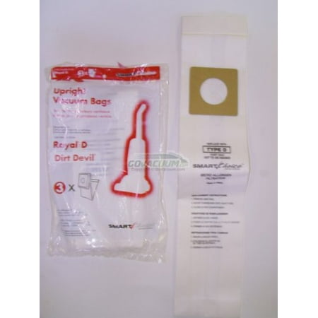 Dirt Devil Featherlite Vacuum Bags Smart Choice Dirt Devil Vacuum Cleaner Bags, To Fit Dirt Devil Featherlite Style D, Fits Part ()
