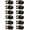 Black, variant on 10 Pack Matte Black Passage Door Knobs Interior, Classic Round Shape Closet Doorknobs with Non-Locking, Keyless Modern Design Door Lockset for Closet and Hallways