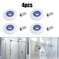 thumbnail image 2 of MYG pour Rouleaux de Porte de Douche de Rechange Diamètre de Roue 29 mm Coureurs Réglables Roues en Nylon Vis en Acier Inoxydable pour Enceintes Cabines Lot de 4, 2 of 5