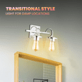 thumbnail image 4 of Capital Lighting Jayne 2-Light Vanity Wall Fixture in Chrome with Glass Shades, 4 of 8