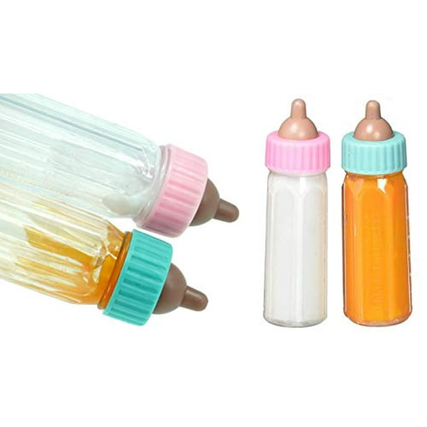 4pcs Jouet magique de bouteille de lait de poupée de bébé, bouteille de  poupée créative disparaissant des bouteilles de poupée