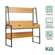 thumbnail image 2 of Escritorio de computadora KingsHouse estandar con repisas y Cajones cafe, 2 of 8