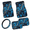 Blue Tree Camouflage, variant on HUIACONG 5 Piece All-Season Auto Interior Set - Blue Tree Camo Pattern - Includes Front Rear Floor Mats Steering Wheel Cover for Cars SUV Trucks