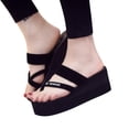 thumbnail image 2 of DPTALR Summer Women Thick Bottom Sandals Non-Slip Flip Flops Sandals Beach Slippers, 2 of 5