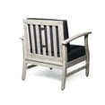 thumbnail image 5 of Giancarlo Acacia Wood Outdoor Club Chair, Light Gray, Dark Gray, 5 of 6
