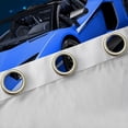 thumbnail image 4 of Castle Fairy Blue Racing Car Blackout Curtains Set of 2 (52x84 Each),Car Window Curtains, 4 of 6
