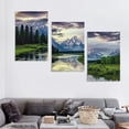 thumbnail image 4 of Nawypu  Landscape Canvas Wall Art Nature Picture Oxbow Bend Grand Teton National Park Modern Canvas Artwork River and Forest Contemporary Wall Art for Home Decoration 12''x16''X3 Panels, 4 of 4
