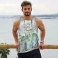 thumbnail image 6 of Cauagu Vintage Rose1 Print Men's Sleeveless Muscle Shirts,Tank Tops Quick Dry Workout Tank Top Gym Muscle Tee Fitness Bodybuilding T Shirt for Men-X-Large, 6 of 7