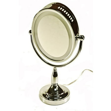 Zadro Illuminated Dual Sided Vanity Mirror With 1x 8x Magnification Zadro Illuminated Dual Sided Vanity Mirror With 1x 8x Magnification