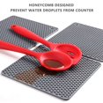 thumbnail image 4 of Toystoory Paquete de 4 alfombrillas de silicona resistentes al calor para el hogar, Bar, de comedor, olla, para microondas, almohadilla Mostrada Gris Toystoory HA067148-02, 4 of 6