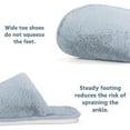 thumbnail image 6 of BERANMEY Women's Plush Fuzzy Slip-On Slippers House Slippers for Women with Solid Color Design Cozy Indoor Comfort Non-Slip Casual Home Shoes Unisex Slippers for Womens Mens, 6 of 8