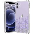 thumbnail image 1 of IBAOLE iPhone 11 Case Clear,Case Shock-Absorption Anti-Scratch Bumper Cover Protective Case with Soft TPU +Tempered Glass Screen Protector for iPhone 11 6.1-Flower catLavender, 1 of 6