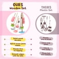 thumbnail image 4 of JoyStone 6 Pcs Wooden Toddler Cleaning Set, Pretend Play Household Cleaning Tools Gifts for Kids Age 3-6, Includes Broom, Mop, Duster and Dustpan, Safe & Durable, 4 of 10