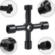 thumbnail image 5 of Llave multifunción de 4 vías para armario eléctrico, medidor de Gas, caja de armario, llave de apertura, 2 uds., 5 of 5