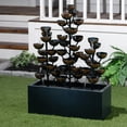 thumbnail image 2 of 42" Black and Bronze Tri Stacked Cups Fountain, 2 of 2