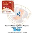 thumbnail image 4 of Tranquility TopLiner Disposable Absorbent Booster Contour Pads for Bowel Incontinence - Contour (21.5" x 13.5") - 5 Packs of 12 (60 Count), 4 of 7