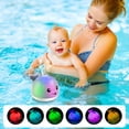 thumbnail image 4 of Rirool Rechargeable Whale Bath Toy - Light Up & Spray Baby Bath Toys for 6-18 Months, Toddler Bathtub Pool Fun, Gift for Boys Girls (Blue), 4 of 7