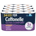 thumbnail image 1 of Papel higiénico Cottonelle Ultra Comfort 24 Family Mega Rolls, 1 of 9