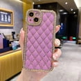 thumbnail image 1 of Lingge-funda de teléfono con diamantes de imitación ostentosos para iPhone 14, 13, 12, 11 Pro Max Plus, parachoques trasero, cubierta suave a prueba de golpes Fivean unisex, 1 of 2