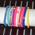 thumbnail image 1 of CTIRCHIU Bracelet Filaire en Argile Polymère Non Décolorant Rond pour Adolescentes Violet, 1 of 8